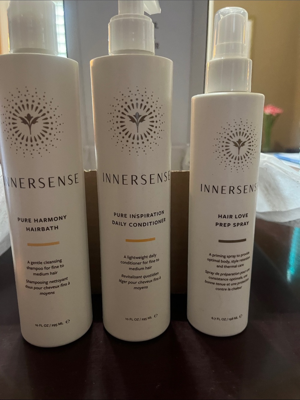 NWT- Innersense 3 step Haircare: Hairbath, Conditioner and Prep Spray